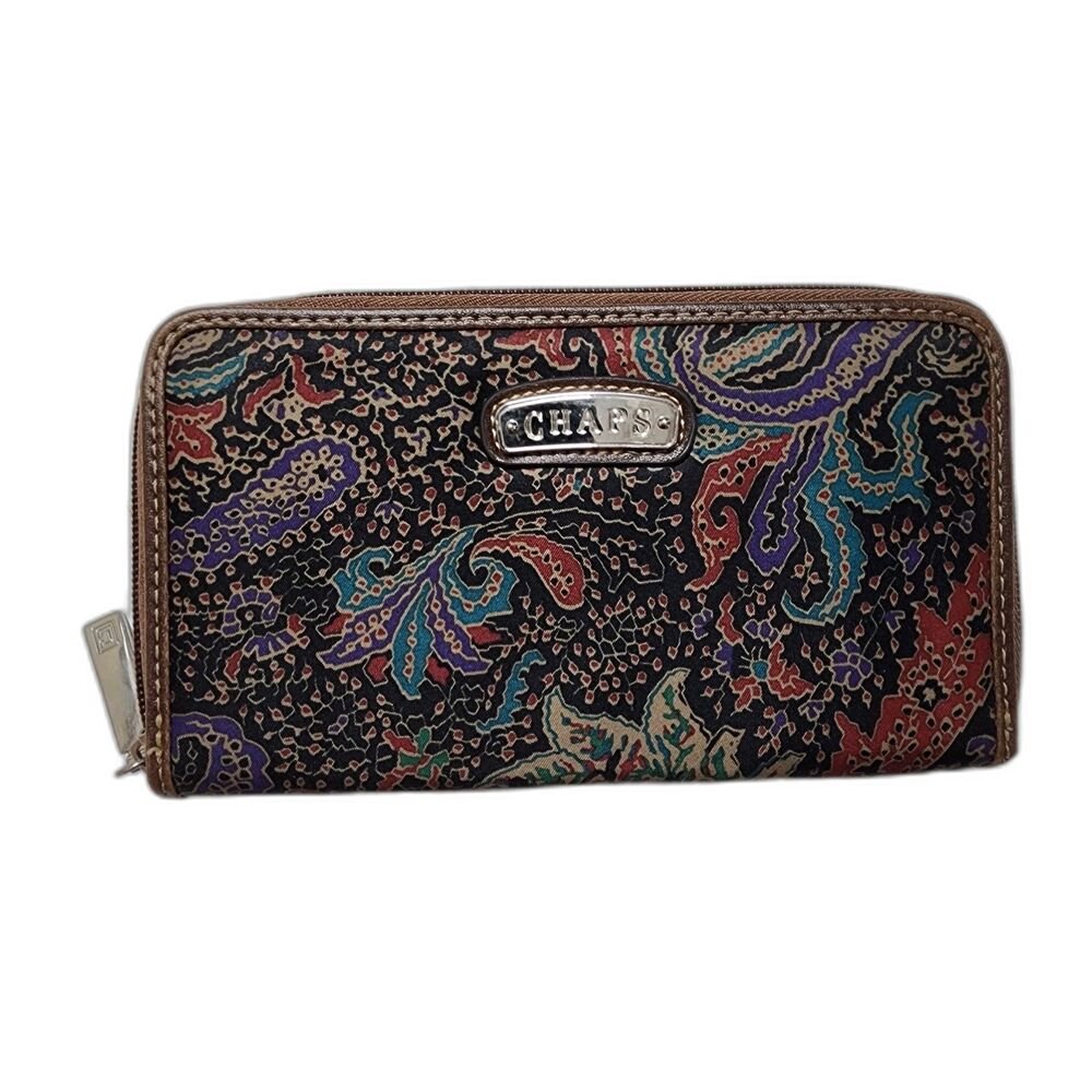 Chaps Woman's Paisley Boho Clutch Wallet